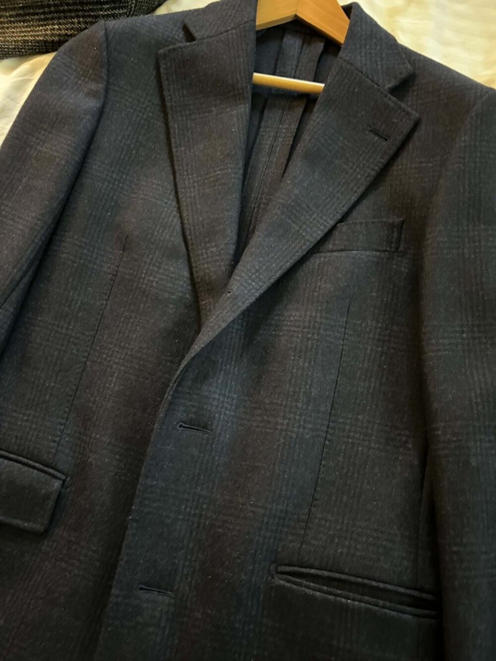 Proper Cloth Bowen Overcoat – Navy Wool/Cashmere – 42R Slim $215
